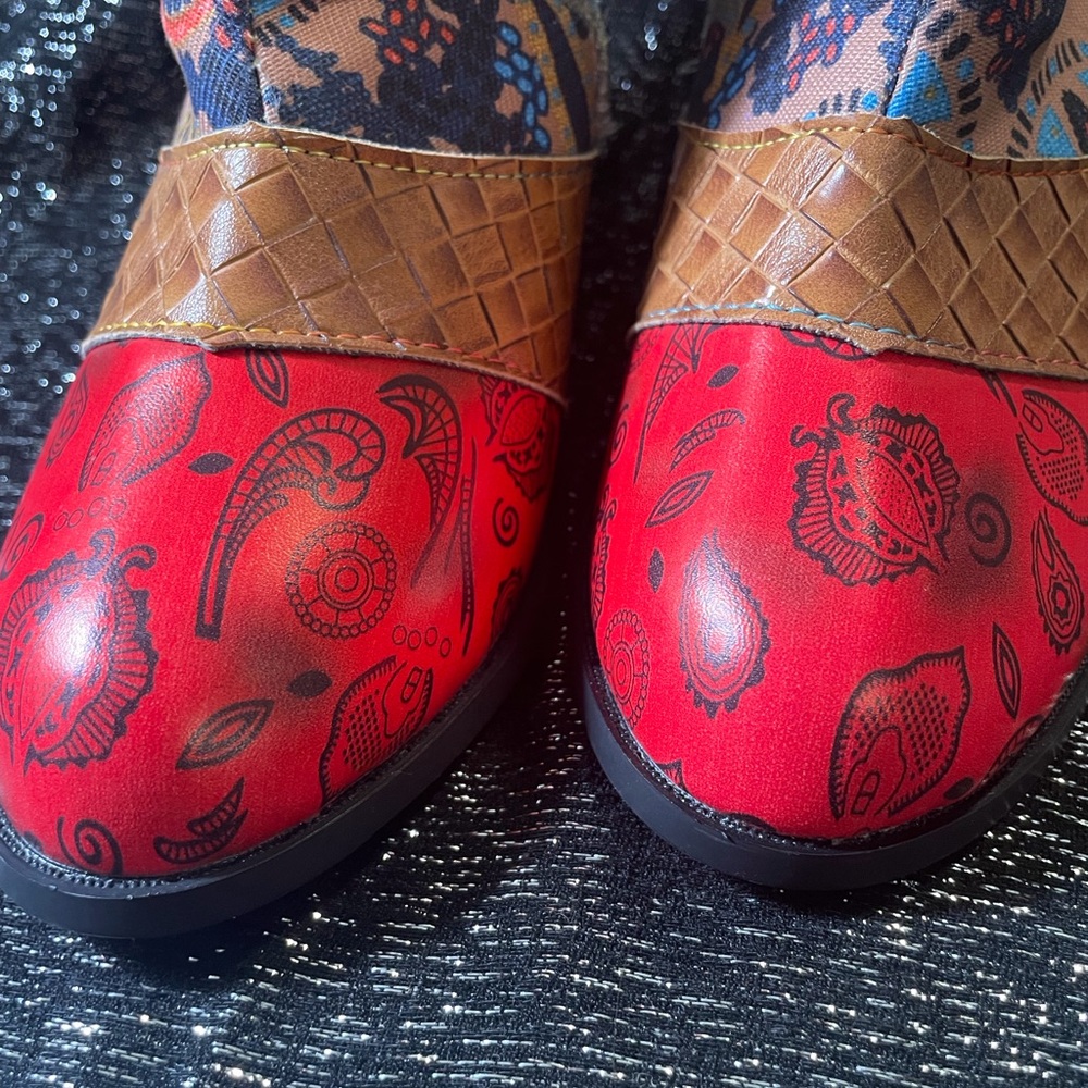 Bohemian Ankle Boots Sz 37 (6.5-7) - Picture 4 of 7